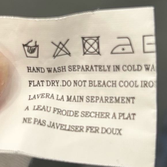 💎Ivory super soft tee with silver rhinestone details med - Picture 7 of 9